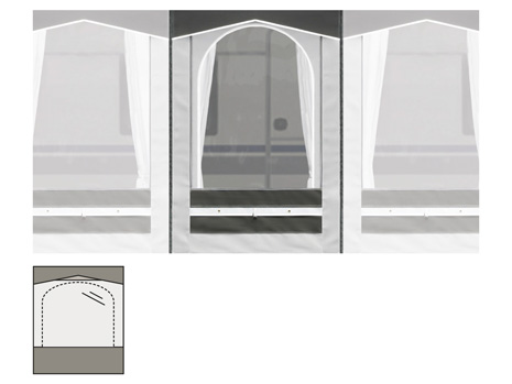 CaraVilla Zelt Veranda-Fenstersegment